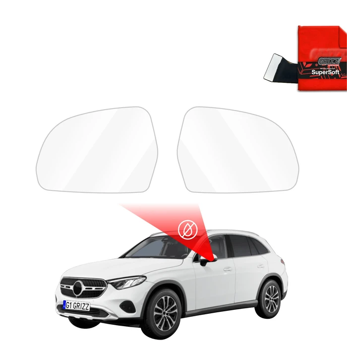 GrizzGlass ZeroDrop Rain-repellent mirror film for Mercedes GLC Wagon (2025)