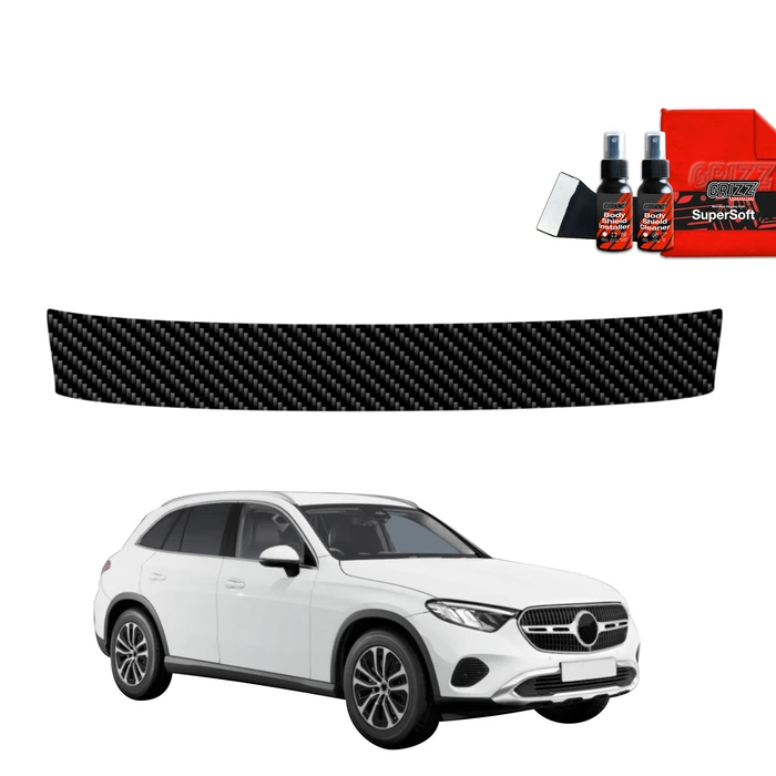 GrizzGlass BodyShield Carbon boot sill film for Mercedes GLC Wagon (2025)