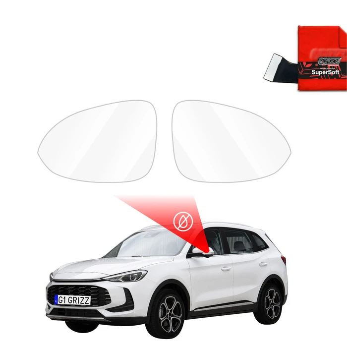 GrizzGlass ZeroDrop Rain-repellent mirror film for MG ZS (2019-2025)