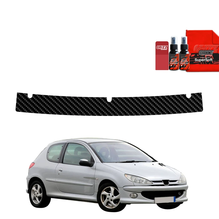 GrizzGlass BodyShield Carbon boot sill film for Peugeot 206 (1998-2009)