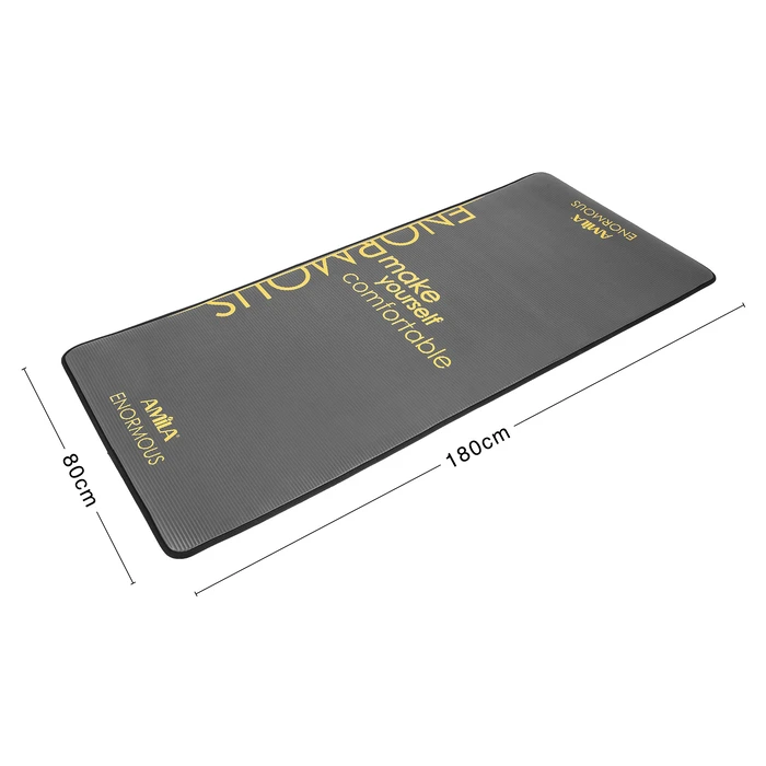 Στρώμα Γυμναστικής Amila NBR 10mm 80Kg Μαύρο ENORMOUS