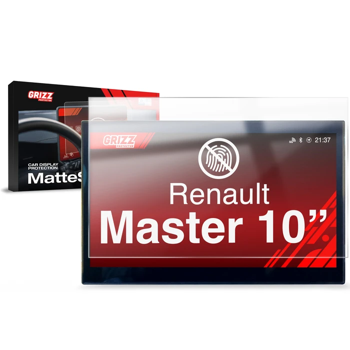 GrizzGlass CarDisplay Protection Matte film for Renault Master 10" (2025-2026)