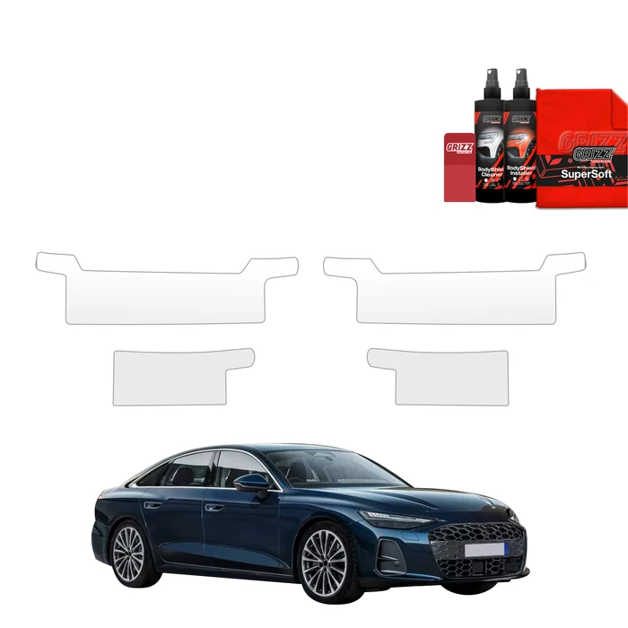 GrizzGlass BodyShield Protective door sill film for Audi A6 Limousine (2025-2026) [4in1]