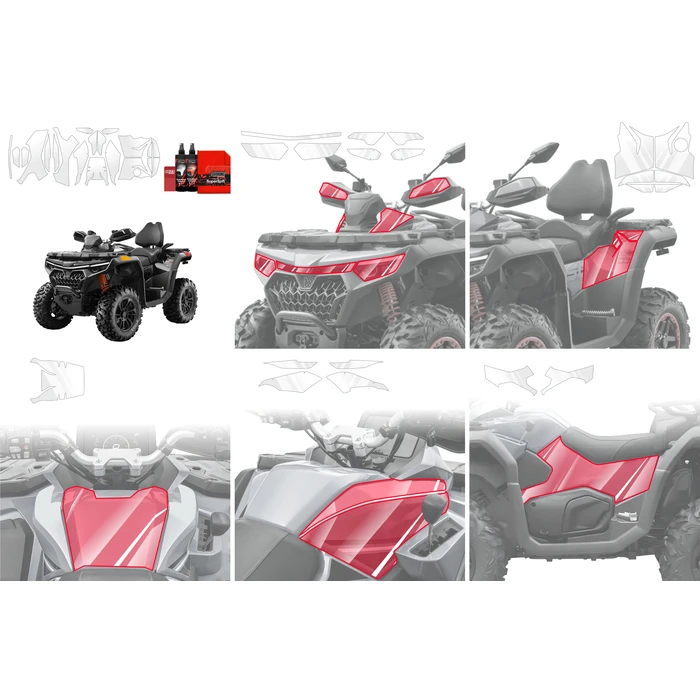 GrizzGlass BodyShield Protective film for CFMOTO CFORCE 1000 Touring (2024-2026) [20in1]