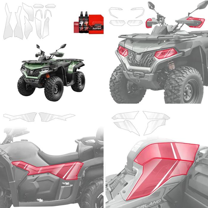GrizzGlass BodyShield Protective film for CFMOTO CFORCE 625 (2020-2026) [10in1]