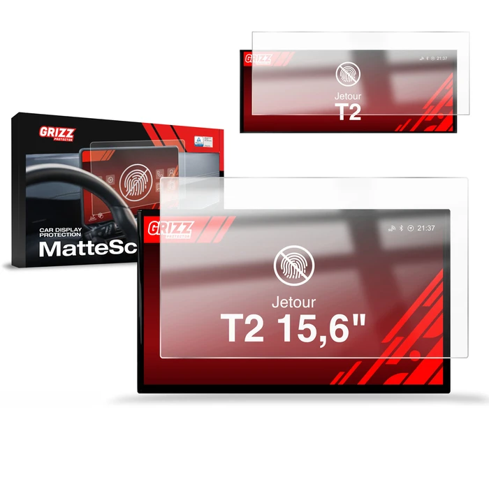 GrizzGlass CarDisplay Protection Matte film for Jetour T2 15,6" (2025-2026) [2in1]