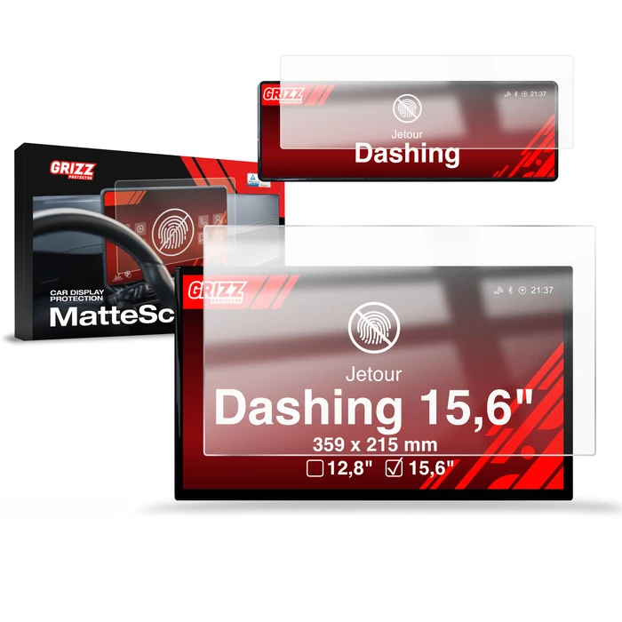 GrizzGlass CarDisplay Protection Matte film for Jetour Dashing 15,6" (2025-2026) [2in1]