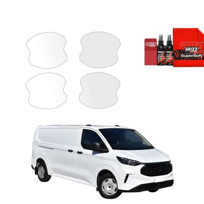 GrizzGlass BodyShield Protective film under door handles for Ford Custom (2023-2026) [4in1]