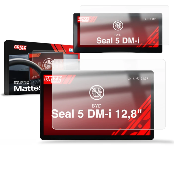 GrizzGlass CarDisplay Protection Matte film for BYD Seal 5 DM-i 12,8" (2025-2026) [2in1]