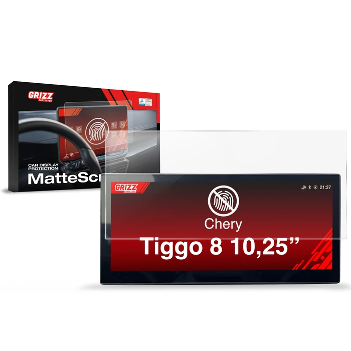 GrizzGlass CarDisplay Protection Matte film for Chery Tiggo 8 10,25" Virtual Cockpit (2025-2026)