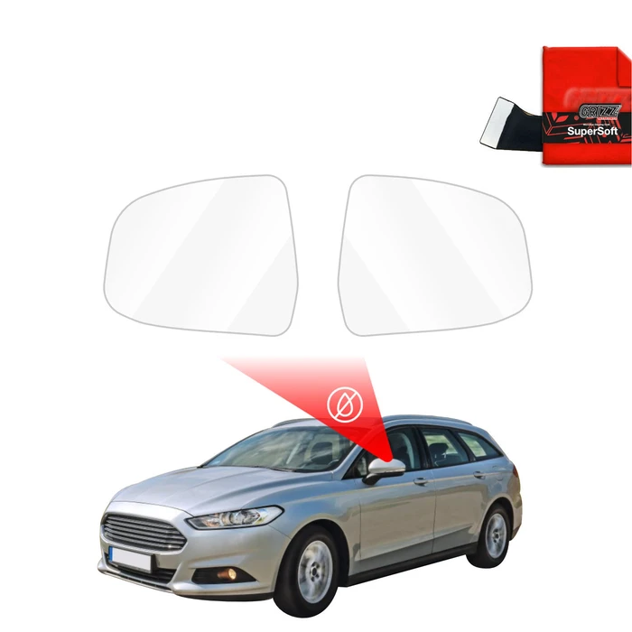 GrizzGlass ZeroDrop Rain-repellent mirror film for Ford Mondeo Mk5 Kombi (2014-2019)