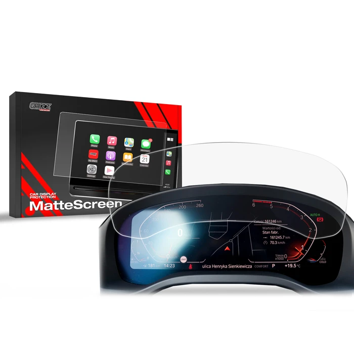 GrizzGlass CarDisplay Protection Matte film for BMW X4 G02 Live Cockpit 12,25" (2018-2025)