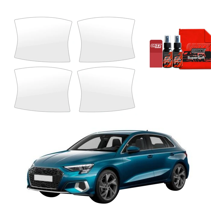 GrizzGlass BodyShield Protective film under door handles for Audi A3 8Y Sportback (2020-2023) [4in1]
