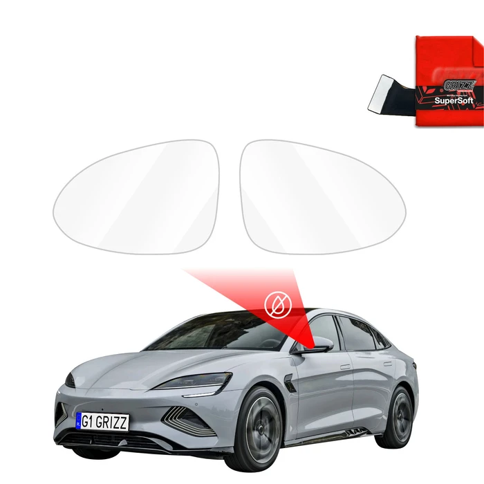 GrizzGlass ZeroDrop Rain-repellent mirror film for BYD Seal (2026)