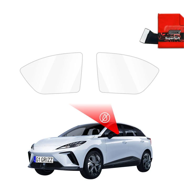 GrizzGlass ZeroDrop Rain-repellent mirror film for MG 4 (2025-2026)