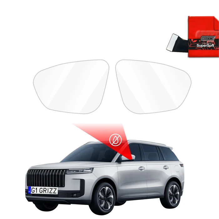 GrizzGlass ZeroDrop Rain-repellent mirror film for Jaecoo J5 (2025-2026)
