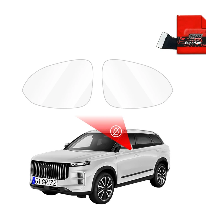GrizzGlass ZeroDrop Rain-repellent mirror film for Jaecoo J7 (2025-2026)