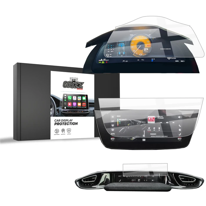 Ceramic GrizzGlass CarDisplay Protection Ferrari 12Cilindri 15,6"+10,25" (2024-2026) [3in1]