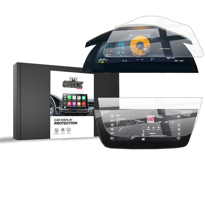 Ceramic GrizzGlass CarDisplay Protection Ferrari 12Cilindri 15,6"+10,25" (2024-2026) [2in1]