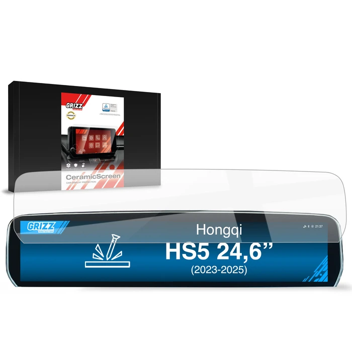 Ceramic GrizzGlass CarDisplay Protection Hongqi HS5 24,6" (2023-2026)