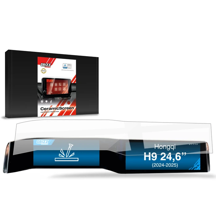 Ceramic GrizzGlass CarDisplay Protection Hongqi H9 24,6" (2024-2026)