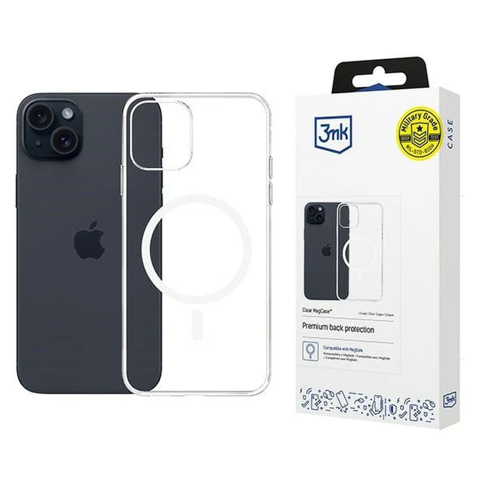 3MK Clear MagCase Apple iPhone 15 Plus
