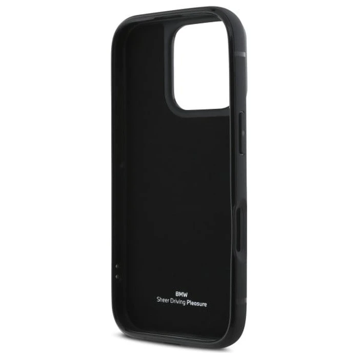 BMW Apple iPhone 16 Pro Max hardcase Sign Leather Cardslot black
