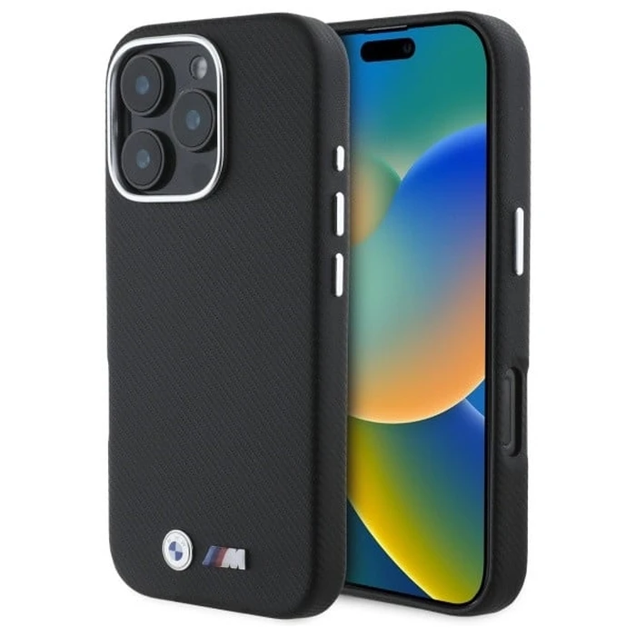 BMW Apple iPhone 16 Pro Max hardcase M Edition Kevlar wrapped metal black