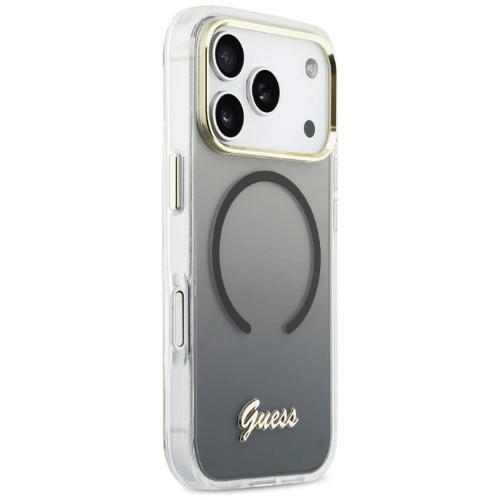 Guess IML Gradient Script Metal MagSafe Apple iPhone 17 Pro black