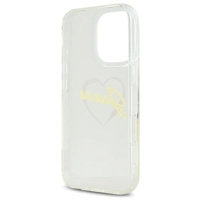 Guess Apple iPhone 16 Pro hardcase IML Heart clear