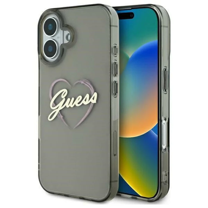 Guess Apple iPhone 16 Plus hardcase IML Heart black