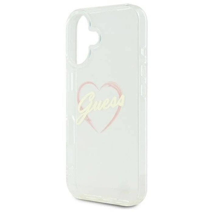 Guess Apple iPhone 16 plus hardcase IML Heart clear