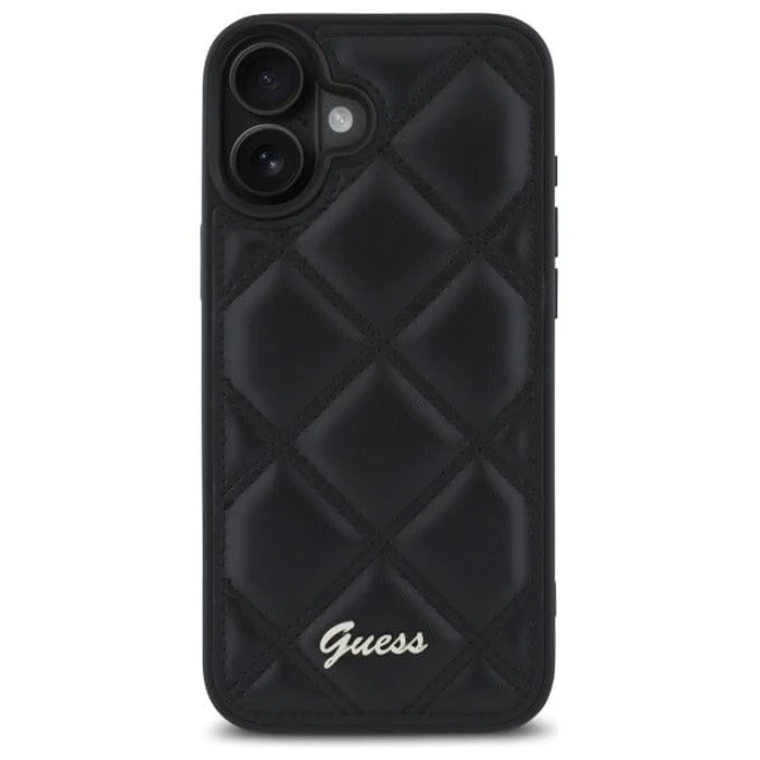 Guess Apple iPhone 16 Plus hardcase Quilted Metal Logo black
