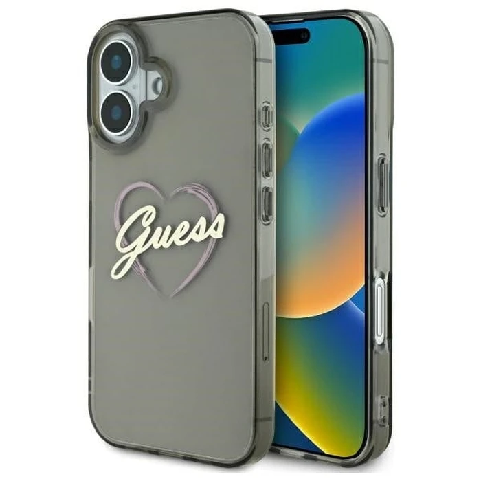 Guess Apple iPhone 16 hardcase IML Heart black