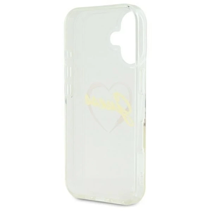 Guess Apple iPhone 16 hardcase IML Heart clear