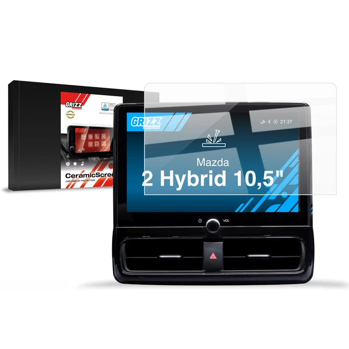 Ceramic GrizzGlass CarDisplay Protection Mazda 2 Hybrid 10,5" (2022-2026)