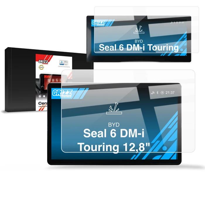 Ceramic GrizzGlass CarDisplay BYD Seal 6 DM-i Touring 12,8" (2025-2026) [2in1]
