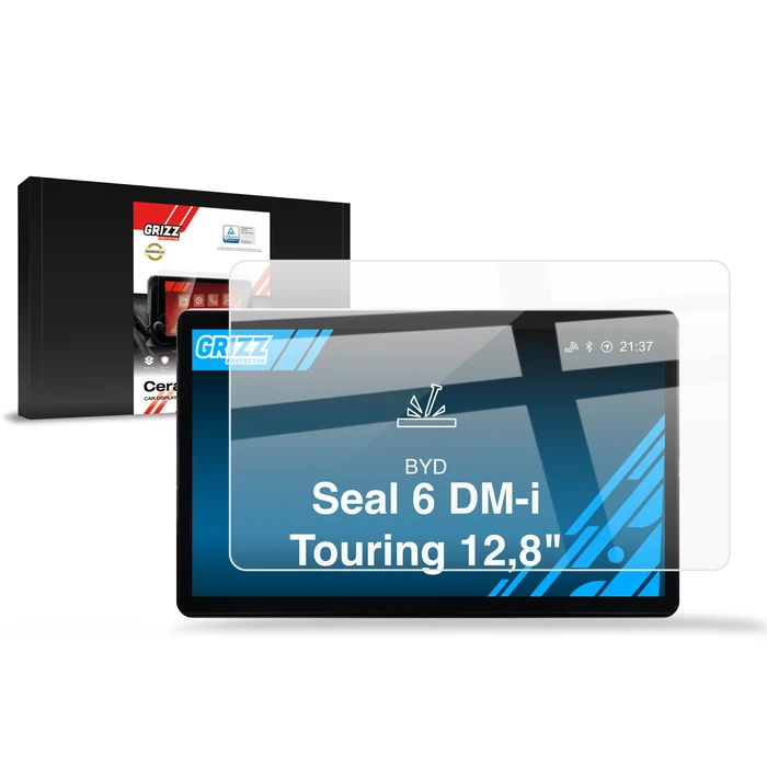 Ceramic GrizzGlass CarDisplay Protection BYD Seal 6 DM-i Touring 12,8" (2025-2026)