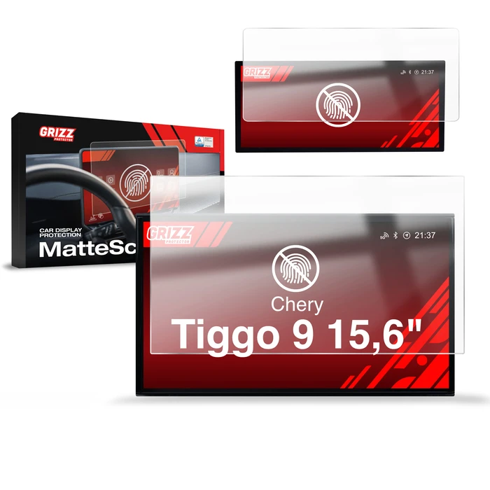 Matte GrizzGlass CarDisplay Chery Tiggo 9 15,6" (2025-2026) [2in1]