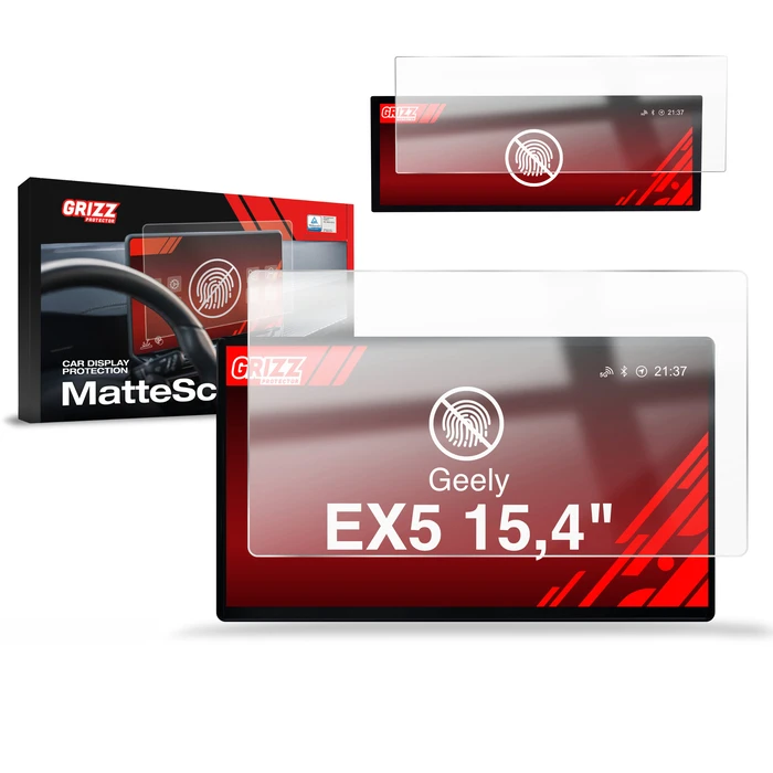 Matte GrizzGlass CarDisplay Geely EX5 15,4" (2024-2026) [2in1]