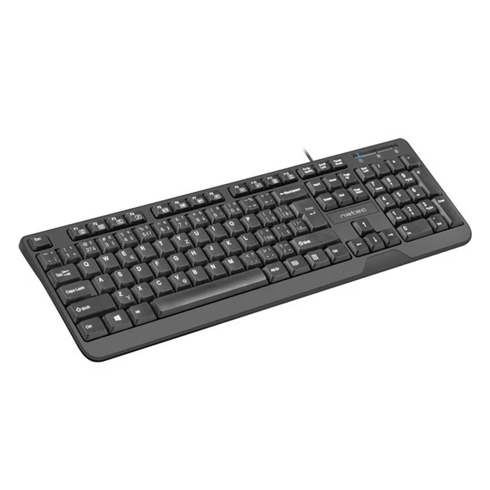 Πληκτρολόγιο Ενσύρματο Natec Trout Slim Black Usb Cz/Sk