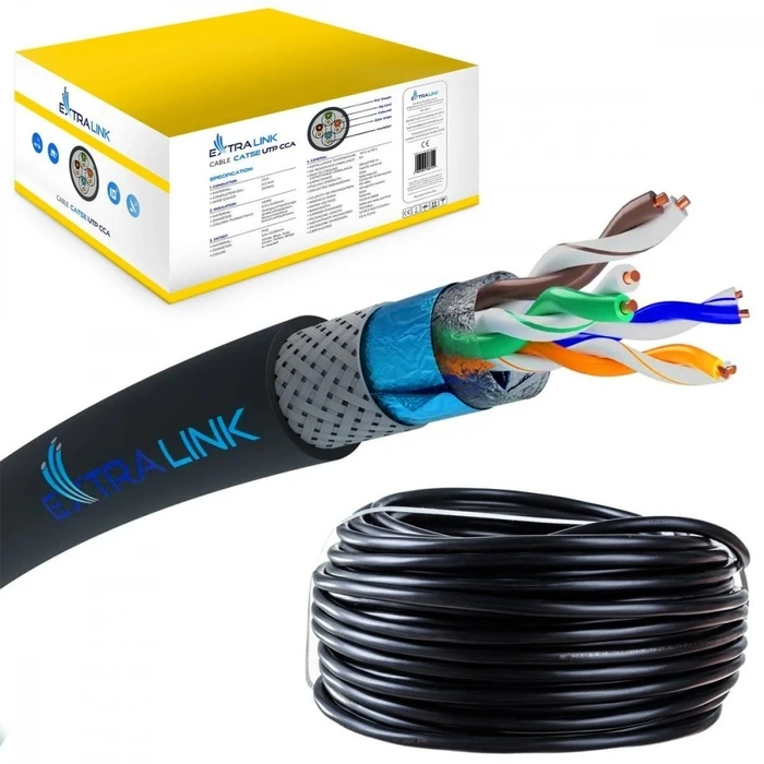 Καλώδιο Δικτύου Extralink Network Cat5e Sftp External 305m
