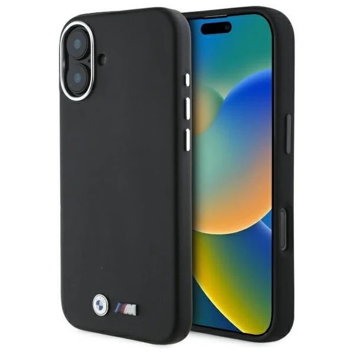 BMW Apple iPhone 16 hardcase M Smooth Full Wrapped Metal MagSafe black