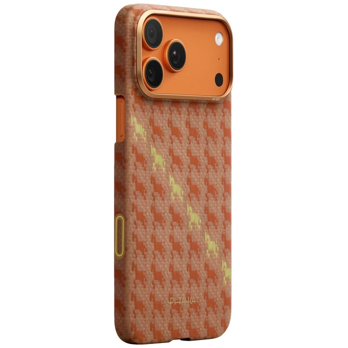 PITAKA Happiness Rides Edge Case MagSafe Apple iPhone 17 Pro amber