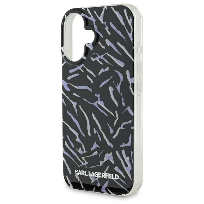 Karl Lagerfeld Apple iPhone 16 Plus Zebra With Cord purple