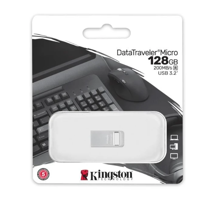 USB Flash 128 GB Kingston Pendrive Data Traveler Micro G2 Usb 3.2 Gen1