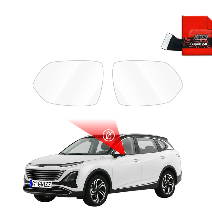 GrizzGlass ZeroDrop Rain-repellent mirror film Bestune T90 (2023-2026)