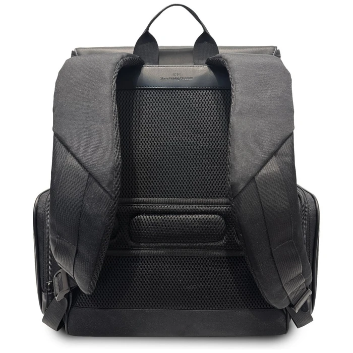 BMW Side Pockets Laptop Backpack Metal Logo 15" black