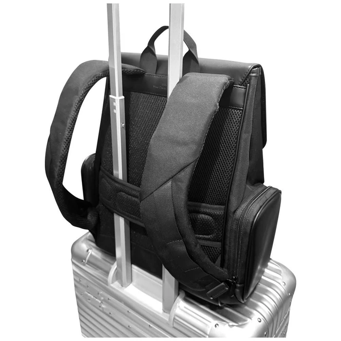 BMW Side Pockets Laptop Backpack Metal Logo 15" black