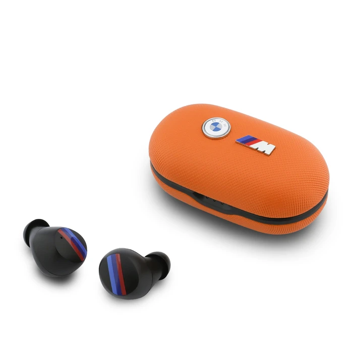 BMW M Metal Logo Wireless in-ear headphones Bluetooth TWS ENC orange
